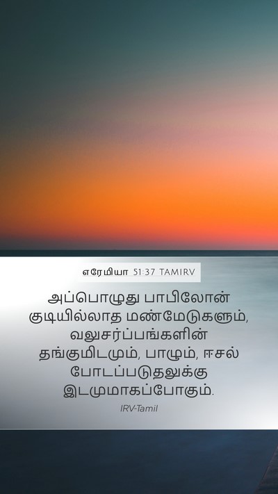 எரேமியா 51:37 TAMIRV Bible Verse Image