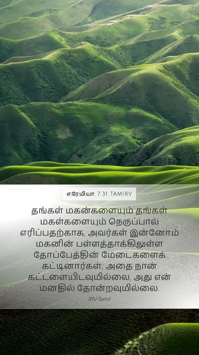 எரேமியா 7:31 TAMIRV Bible Verse Image