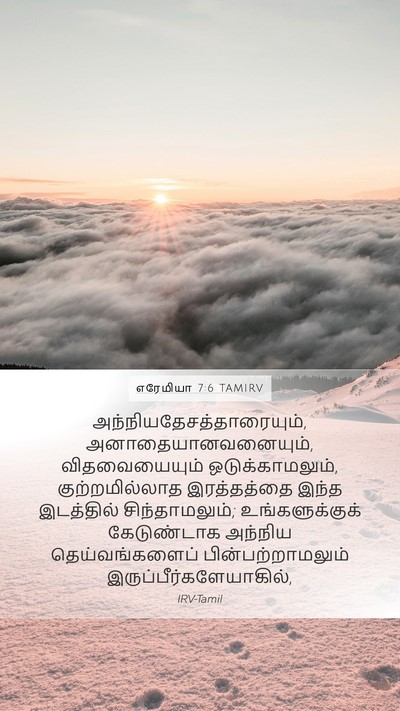 எரேமியா 7:6 TAMIRV Bible Verse Image