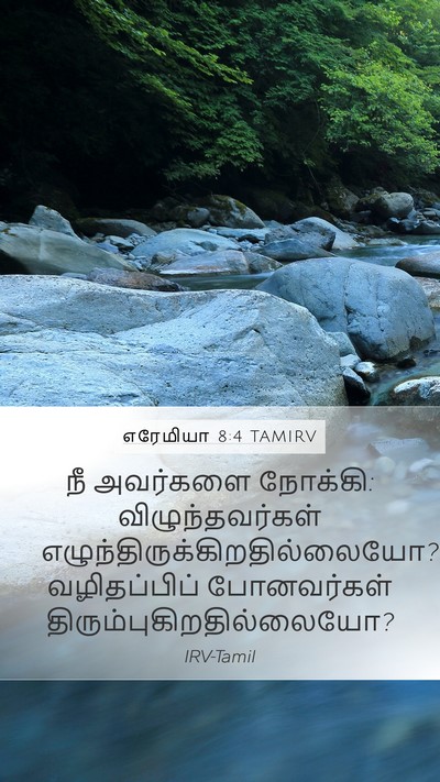 எரேமியா 8:4 TAMIRV Mobile Phone Wallpaper - நீ அவர்களை நோக்கி: - Mobile Bible Verse Wallpaper
