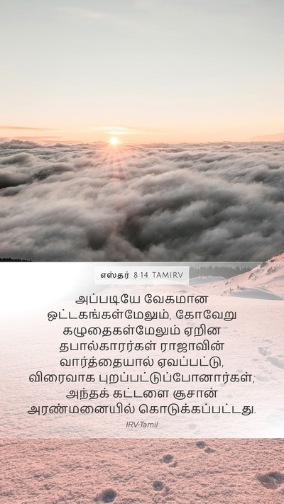 எஸ்தர் 8:14 TAMIRV Bible Verse Image