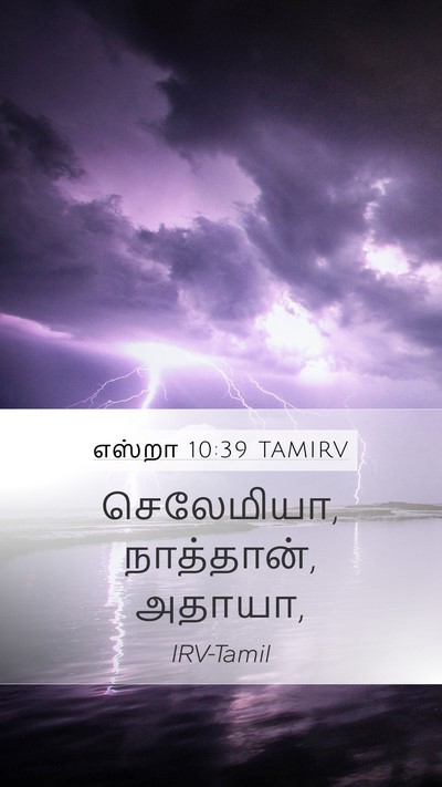 எஸ்றா 10:39 TAMIRV Mobile Phone Wallpaper - செலேமியா, - Mobile Bible Verse Wallpaper