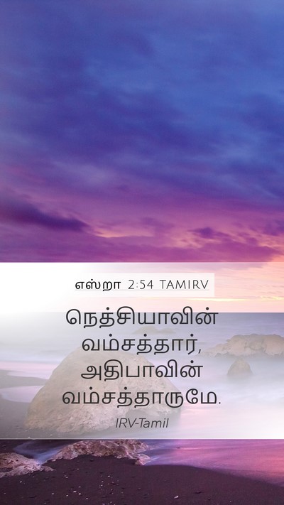 எஸ்றா 2:54 TAMIRV Mobile Phone Wallpaper - நெத்சியாவின் - Mobile Bible Verse Wallpaper