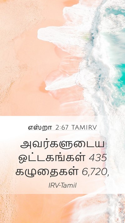 எஸ்றா 2:67 TAMIRV Mobile Phone Wallpaper - அவர்களுடைய - Mobile Bible Verse Wallpaper