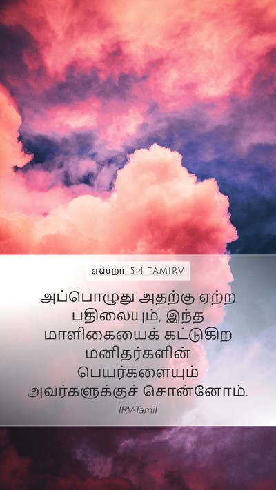 எஸ்றா 5:4 TAMIRV Mobile Phone Wallpaper - அப்பொழுது அதற்கு - Mobile Bible Verse Wallpaper