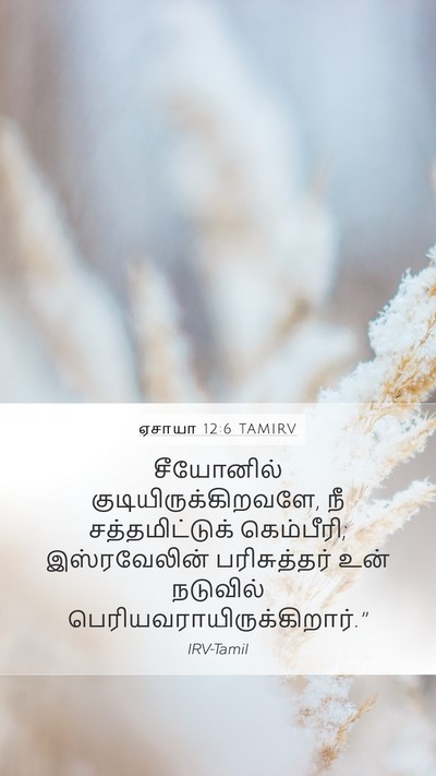 ஏசாயா 12:6 TAMIRV Bible Verse Image