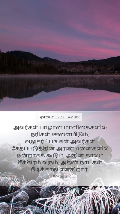 ஏசாயா 13:22 TAMIRV Bible Verse Image