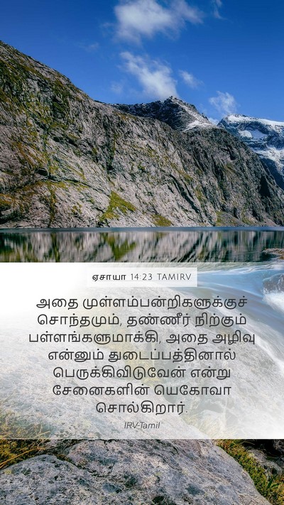 ஏசாயா 14:23 TAMIRV Bible Verse Image
