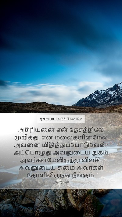 ஏசாயா 14:25 TAMIRV Bible Verse Image
