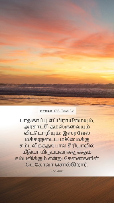 ஏசாயா 17:3 TAMIRV Bible Verse Image