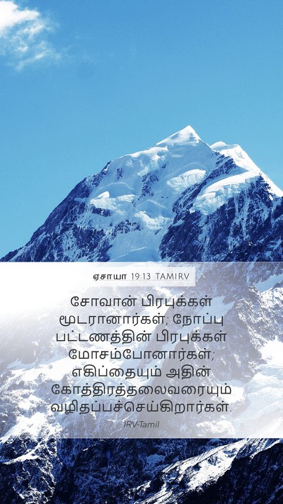 ஏசாயா 19:13 TAMIRV Bible Verse Image