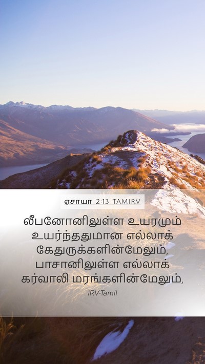 ஏசாயா 2:13 TAMIRV Bible Verse Image