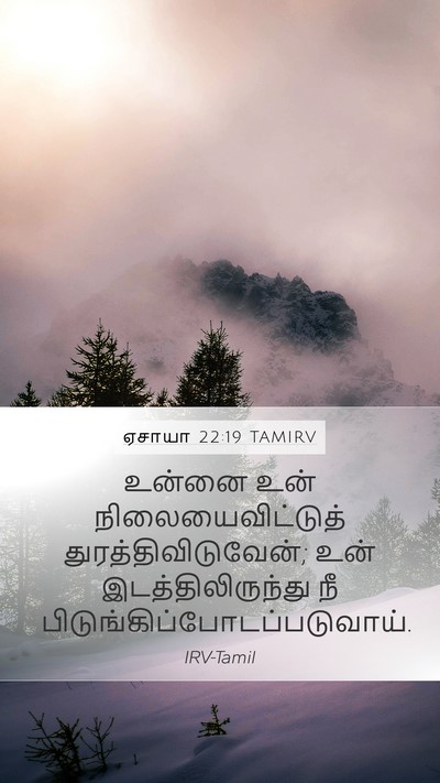 ஏசாயா 22:19 TAMIRV Bible Verse Image