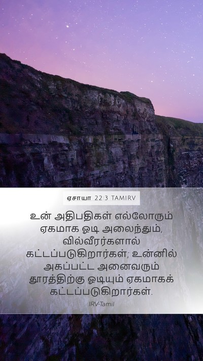 ஏசாயா 22:3 TAMIRV Bible Verse Image