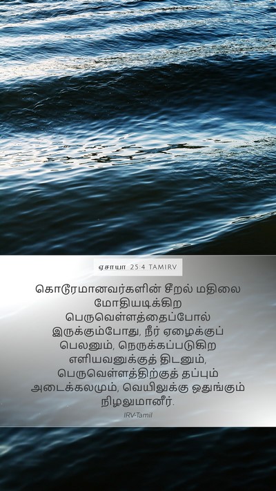 ஏசாயா 25:4 TAMIRV Bible Verse Image