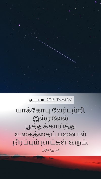 ஏசாயா 27:6 TAMIRV Bible Verse Image