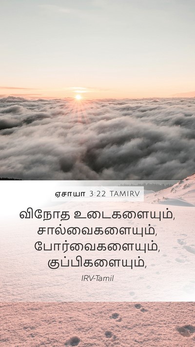 ஏசாயா 3:22 TAMIRV Mobile Phone Wallpaper - விநோத உடைகளையும், - Mobile Bible Verse Wallpaper