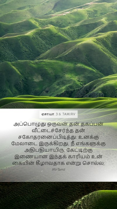 ஏசாயா 3:6 TAMIRV Bible Verse Image