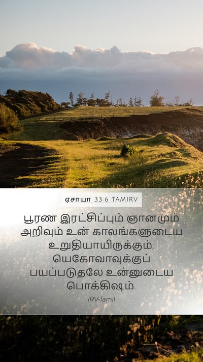 ஏசாயா 33:6 TAMIRV Bible Verse Image