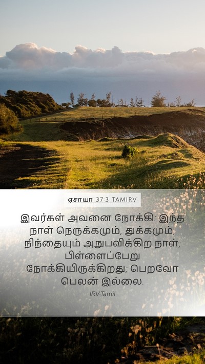 ஏசாயா 37:3 TAMIRV Bible Verse Image