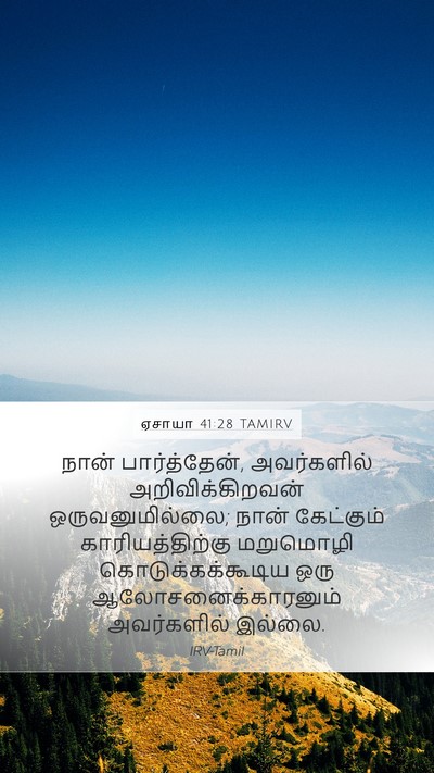 ஏசாயா 41:28 TAMIRV Bible Verse Image
