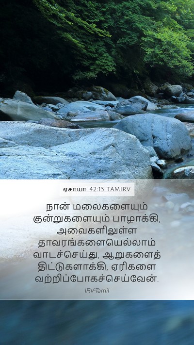 ஏசாயா 42:15 TAMIRV Bible Verse Image