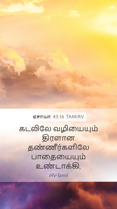 ஏசாயா 43:16 TAMIRV Bible Verse Image