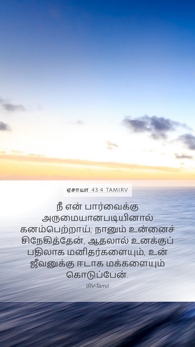 ஏசாயா 43:4 TAMIRV Bible Verse Image