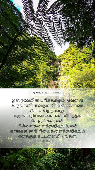 ஏசாயா 45:11 TAMIRV Bible Verse Image