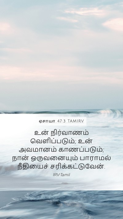 ஏசாயா 47:3 TAMIRV Mobile Phone Wallpaper - உன் நிர்வாணம் - Mobile Bible Verse Wallpaper