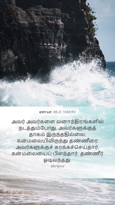 ஏசாயா 48:21 TAMIRV Bible Verse Image