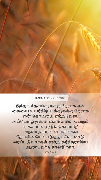 ஏசாயா 49:22 TAMIRV Bible Verse Image