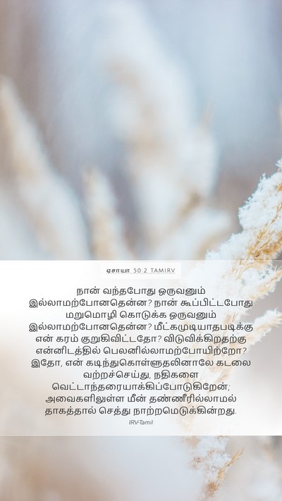 ஏசாயா 50:2 TAMIRV Bible Verse Image