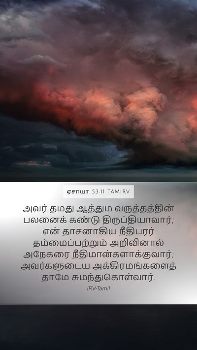 ஏசாயா 53:11 TAMIRV Bible Verse Image