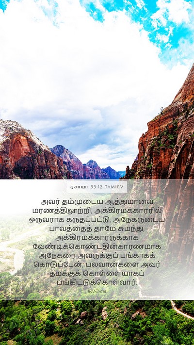 ஏசாயா 53:12 TAMIRV Bible Verse Image