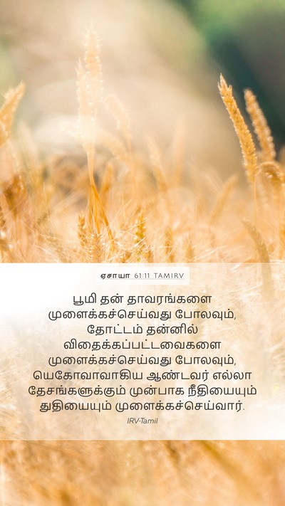 ஏசாயா 61:11 TAMIRV Bible Verse Image