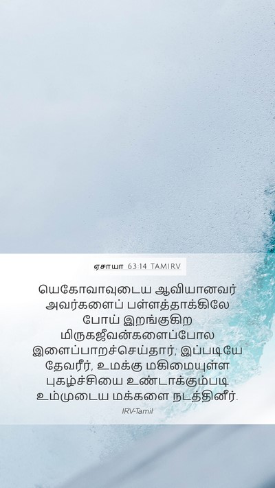 ஏசாயா 63:14 TAMIRV Bible Verse Image
