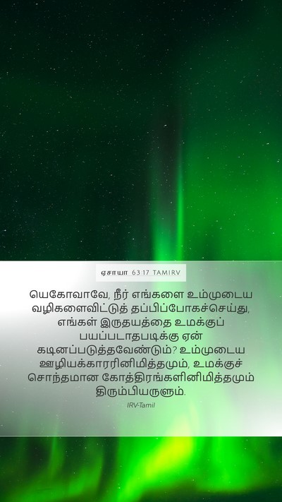 ஏசாயா 63:17 TAMIRV Bible Verse Image