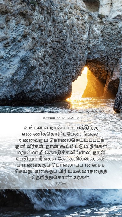 ஏசாயா 65:12 TAMIRV Bible Verse Image