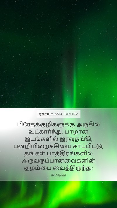 ஏசாயா 65:4 TAMIRV Bible Verse Image