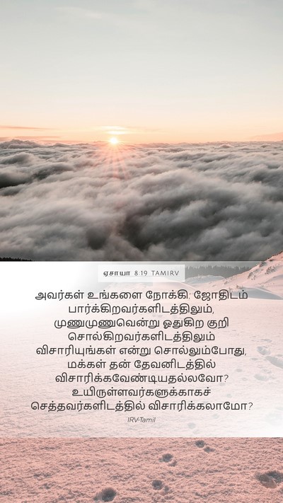 ஏசாயா 8:19 TAMIRV Bible Verse Image