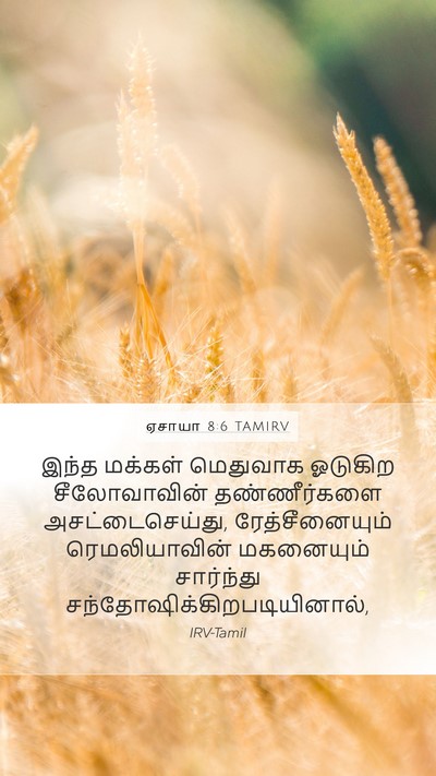 ஏசாயா 8:6 TAMIRV Bible Verse Image