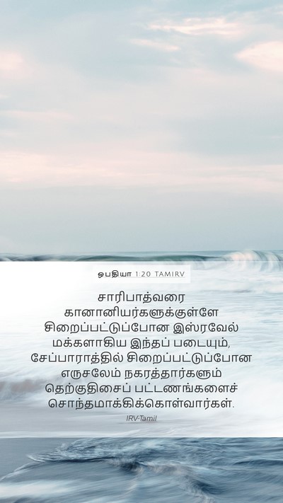 ஒபதியா 1:20 TAMIRV Bible Verse Image