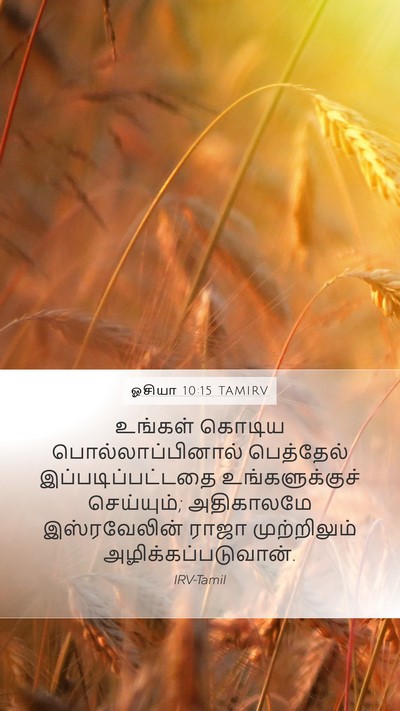 ஓசியா 10:15 TAMIRV Bible Verse Image