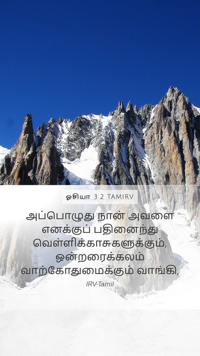 ஓசியா 3:2 TAMIRV Bible Verse Image