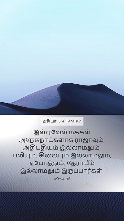 ஓசியா 3:4 TAMIRV Bible Verse Image