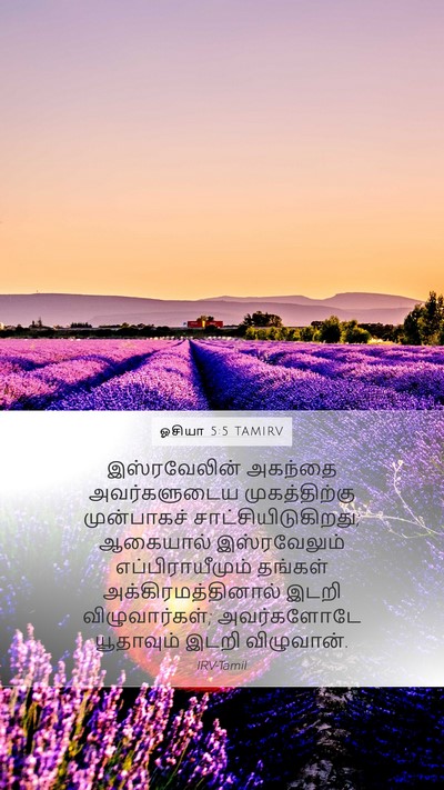 ஓசியா 5:5 TAMIRV Bible Verse Image