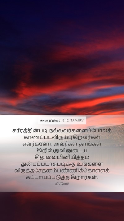 கலாத்தியர் 6:12 TAMIRV Bible Verse Image