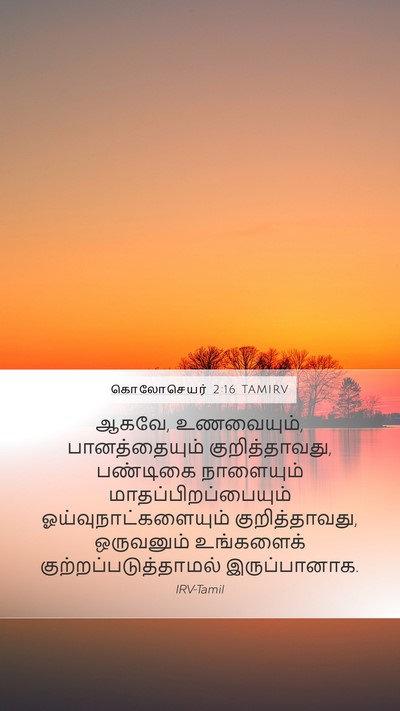 கொலோசெயர் 2:16 TAMIRV Bible Verse Image