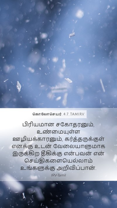 கொலோசெயர் 4:7 TAMIRV Bible Verse Image